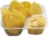 Small heavy-duty plastic 2 compartment TRAY FOR NACHOS