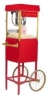 FunPop 4 oz. Popcorn Machine 2404 on Red Cart 2649CR