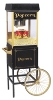 Gold Medal 2408BKG Popcorn Machine on black cart	