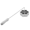 Gold Medal 5120 French waffle 5 inch rosecake mold with handle for making crisp fried rosettes, sugar waffles, and rose cakes
