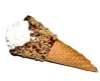 ice cream cone dipped in nuts