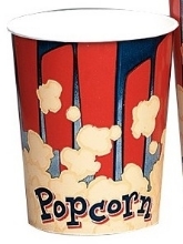 Red and Blue Popcorn Cup 44oz 25/Sleeve