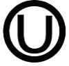 KOSHER Ⓤ CIRCLED U SYMBOL