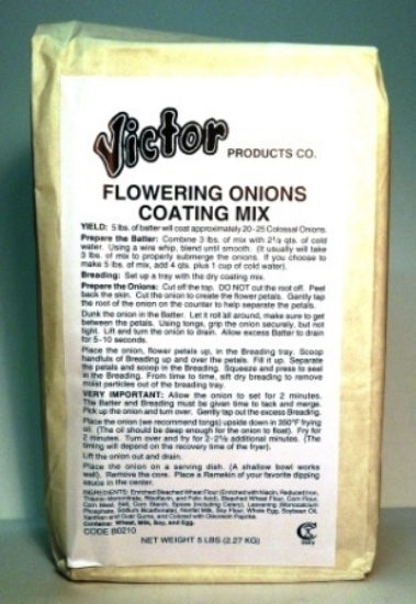 Victor Products Flowering Onion batter and breading mix 