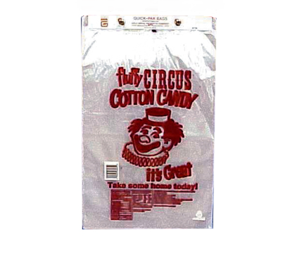 Printed Quick Pak Cotton Candy Bags 3065 Cotton candy bags, cones, twist ties, and packaging supplies