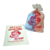 Cotton candy supplies with Flossugar sugar, cones, bags, and accessories