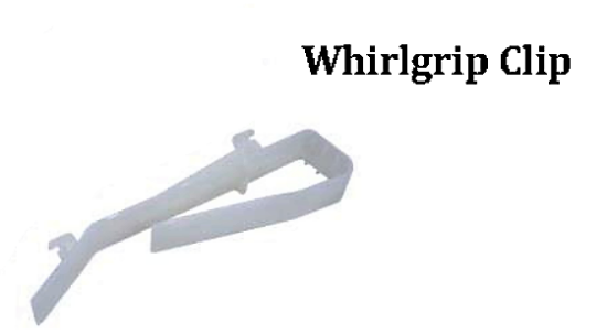 WhirlGrip Floss Pan Clips - Plastic -77470-12