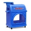 Gold Medal 1888 Sno-King commercial ice shaver with molded blue cabinet and built-in shaved ice storage