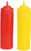 TABL11253K M WideMouth Squeeze Bottles RED - YELLOW