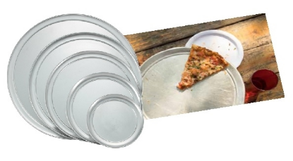 WIDE-RIM ALUMINUM PIZZA PANS WINCO APZT