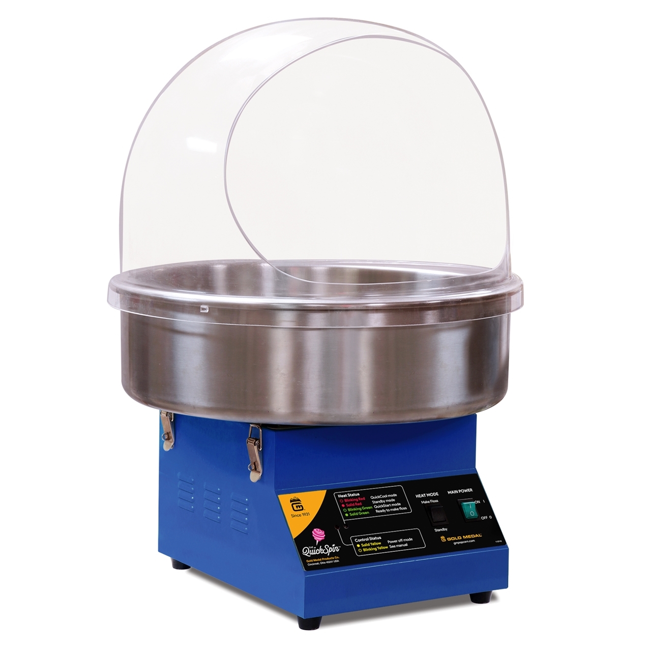 The QuickSpin Single Serve Floss Machine GOLD MEDAL 3001-00-000