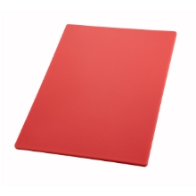 WINCO CBRD-1218 RED Rectangular Cutting Board - 12" X 18" X 1/2"