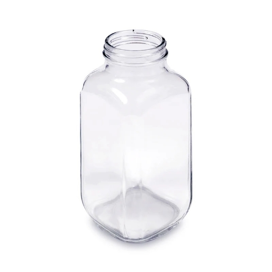 16 oz. French Square Glass Flavor Bottles