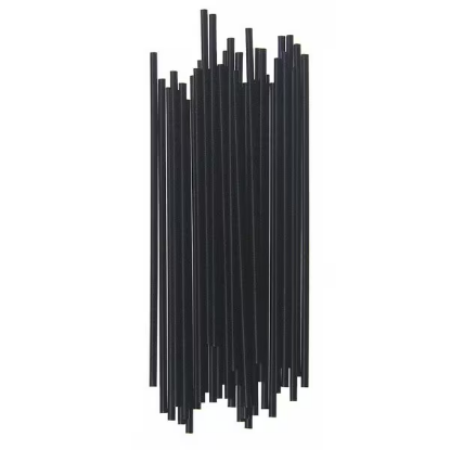 Straw/Stir, Cocktail, 5.25", Blk