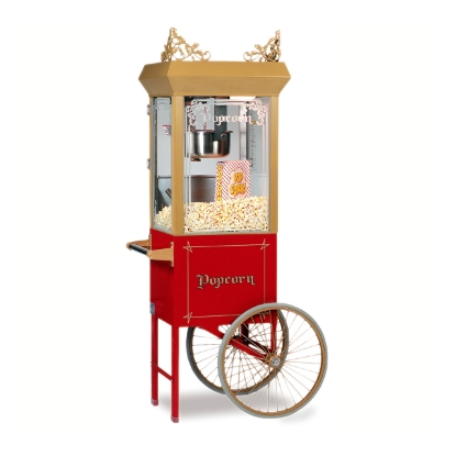 GOLD MEDAL 2660GT ON 2659CRN_ Antique Popcorn Machine on Cart