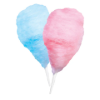 GOLD MEDAL 3021m-cotton-candy-cones-WITH cotton-candy in pink vanilla and blue raspberry flavors