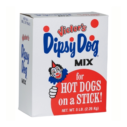 Dipsy Dog Mix 5 pound box sweet corn dog batter for commercial foodservice operations