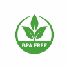 SYMBOL-bpa-free-round-symbol-green-leaves-vector-illustration