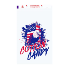 Gold Medal #3058 American Eagle 12" x 18" cotton candy bags with patriotic eagle design