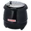 ESW-66 - Electric 10 Qt Deluxe Black Kettle Soup Warmer Set, 110V front