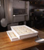 Stackable pizza dough proofing box Camwear polycarbonate white
