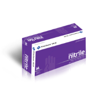Black nitrile gloves medium powder-free latex-free