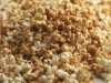crispy candy coated popcorn close up