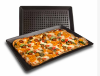 Pizza Pleezer flatbread tray 11x16 rectangular charcoal