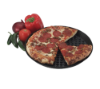 reusable elevated pizza tray polypropylene charcoal