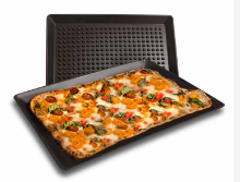 reusable pizza tray for commercial flatbread service