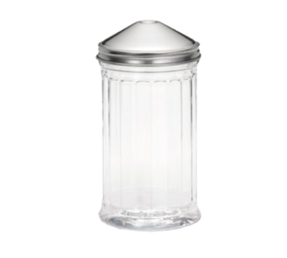 TableCraft P55S 12 oz center pour plastic fluted shaker