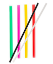 Unwrapped Plastic Straws - Clear, Black & Neon Bulk Drink Straws