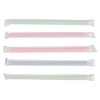 assorted neon plastic boba straws individually wrapped