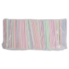 wrapped neon boba straws for café and beverage service