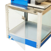 Benchmark Snow Bank shaved ice machine with tinted glass panels for concession stands