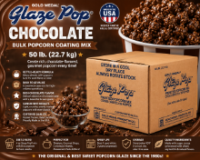 Gold Medal Chocolate Glaze Pop® bulk popcorn mix for theaters, concession stands, and popcorn shops