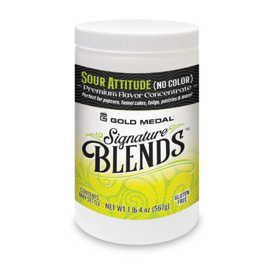 Gold Medal Sour Attitude Dry Mix #2898 1.5 lb can – sour flavor powder for popcorn and concession treats.