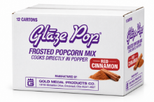 Gold Medal Glaze Pop® Red Cinnamon Popcorn Coating Mix for candy-coated gourmet popcorn production.