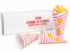 Gold Medal #2067 Cone-O-Corn paper popcorn cups – 250 count box of 0.8 oz concession cones