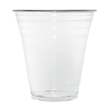 Jovials 12 oz clear PET squat cold cup – crack-resistant disposable beverage cup for cold drinks