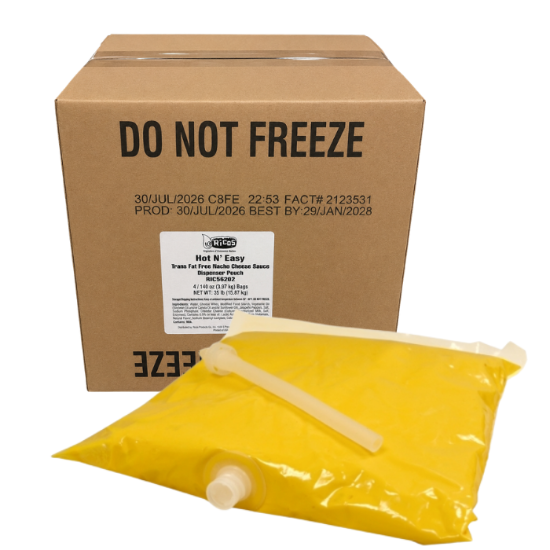 Picture of Rico's 5241 Hot-N-Easy Nacho Cheese Sauce, 140 oz bags