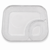 Gold Medal #5263 large 6 x 8 molded plastic nacho tray with separate well for portion pak cheese cup