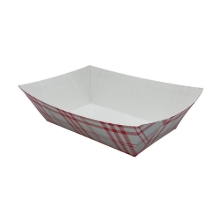 Paper food tray ideal for managing portions of food like appetizers and snacks.