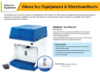 BluBear ice hopper extension with shave ice graphics for Gold Medal 2747 Series ice shavers