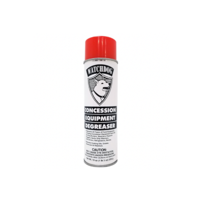 Gold Medal Watchdog concession equipment cleaner #2580 – 19 oz foaming degreaser spray for popcorn machines, hot dog steamers, nacho chip warmers, soft serve machines, refrigerators, and stoves.